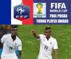 Paul Pogba, genç oyuncu ödülü. Brezilya 2014 Dünya Kupası